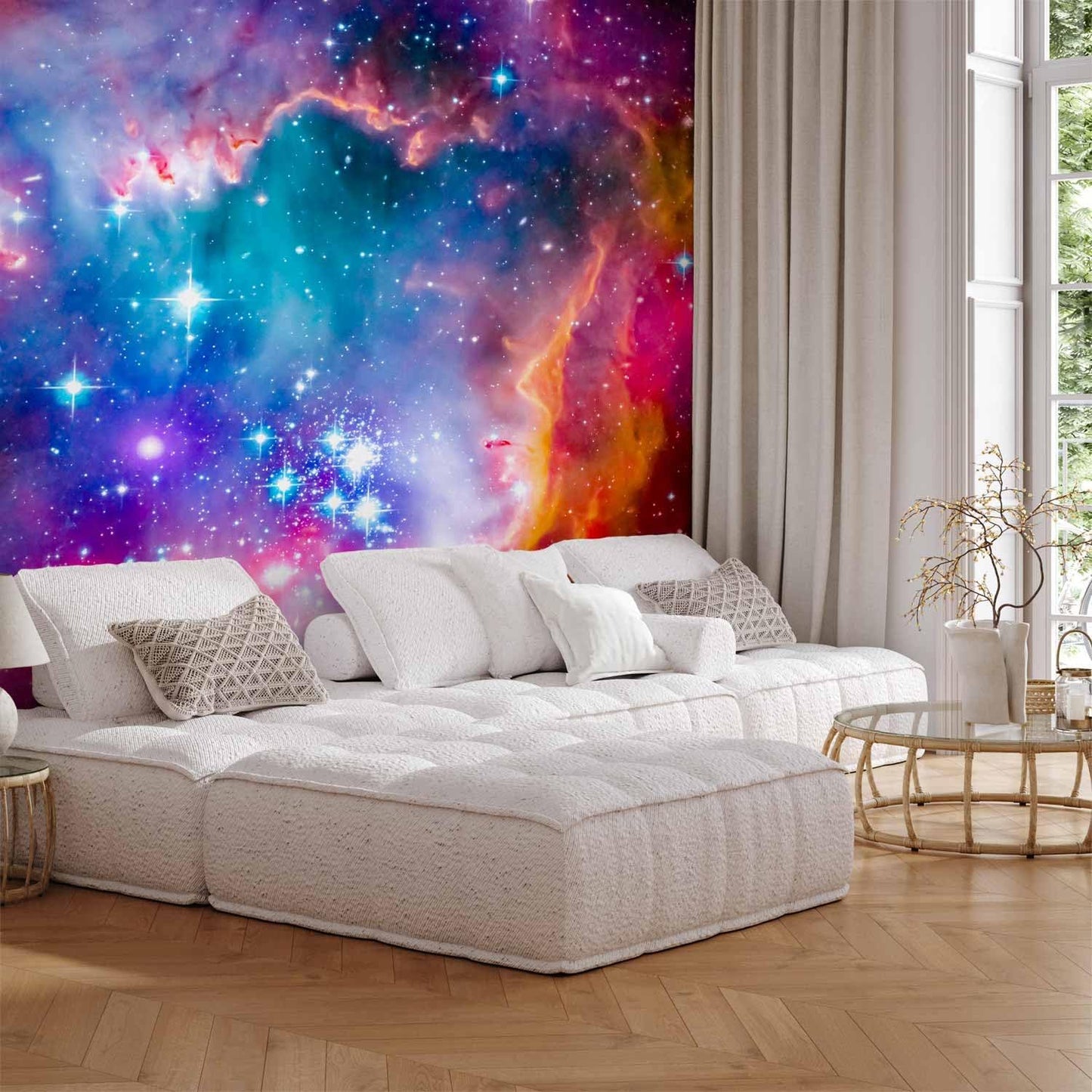 artgeist Premium Wall Mural Abstract 79x55 in - XXL Non-Woven Wallpaper Fleece Wall Decor Photo Print Picture Image Design Abstract Cosmos Sky Star i-G-10010-a-a