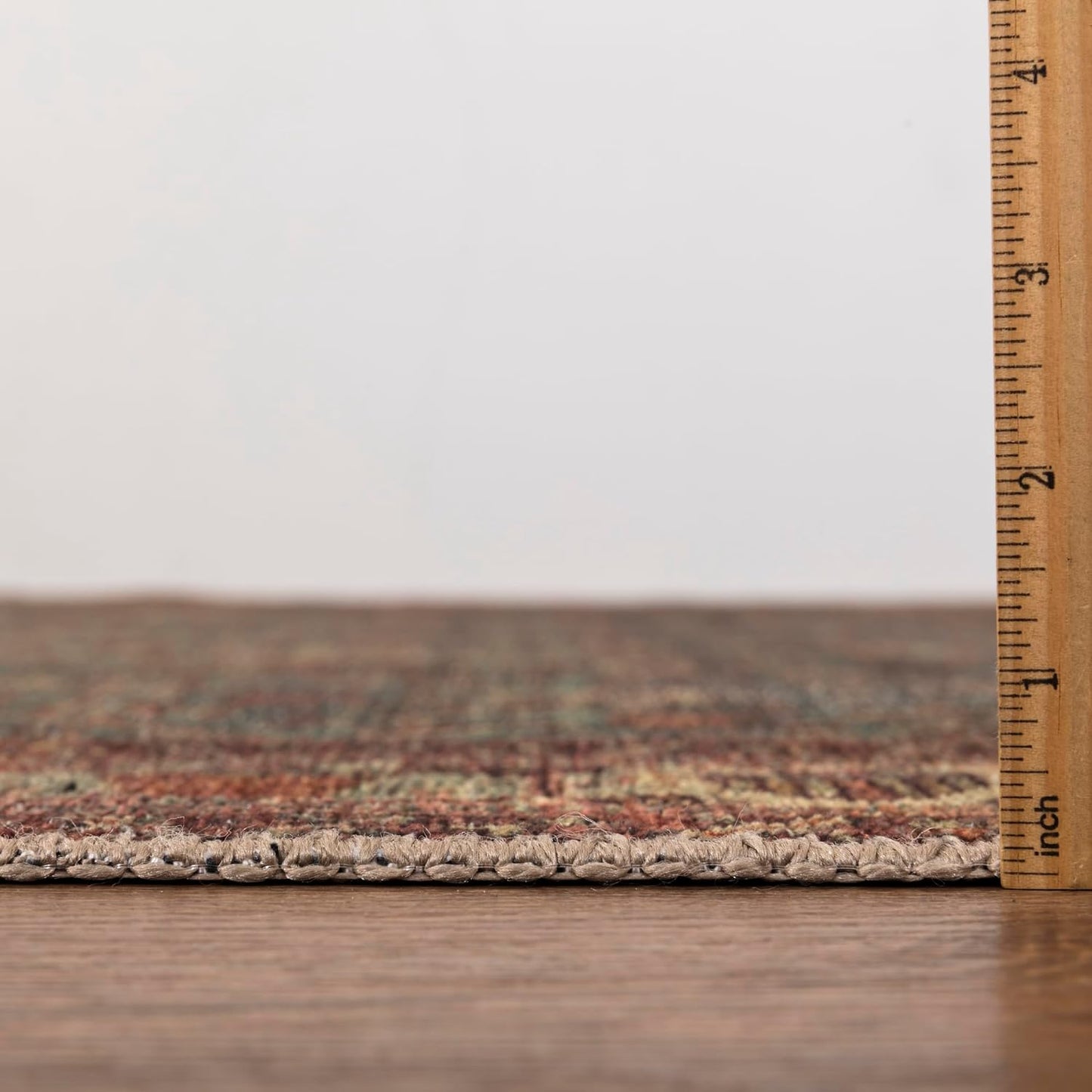 Keen Home Design 2x10 Rug - Machine Washable Runner with Non-Slip Backing, Ideal for Hallway, Entryway, Kitchen, Laundry Room - Vintage, Easy Clean, Durable, Low Pile Rug - (2'6" x 10')