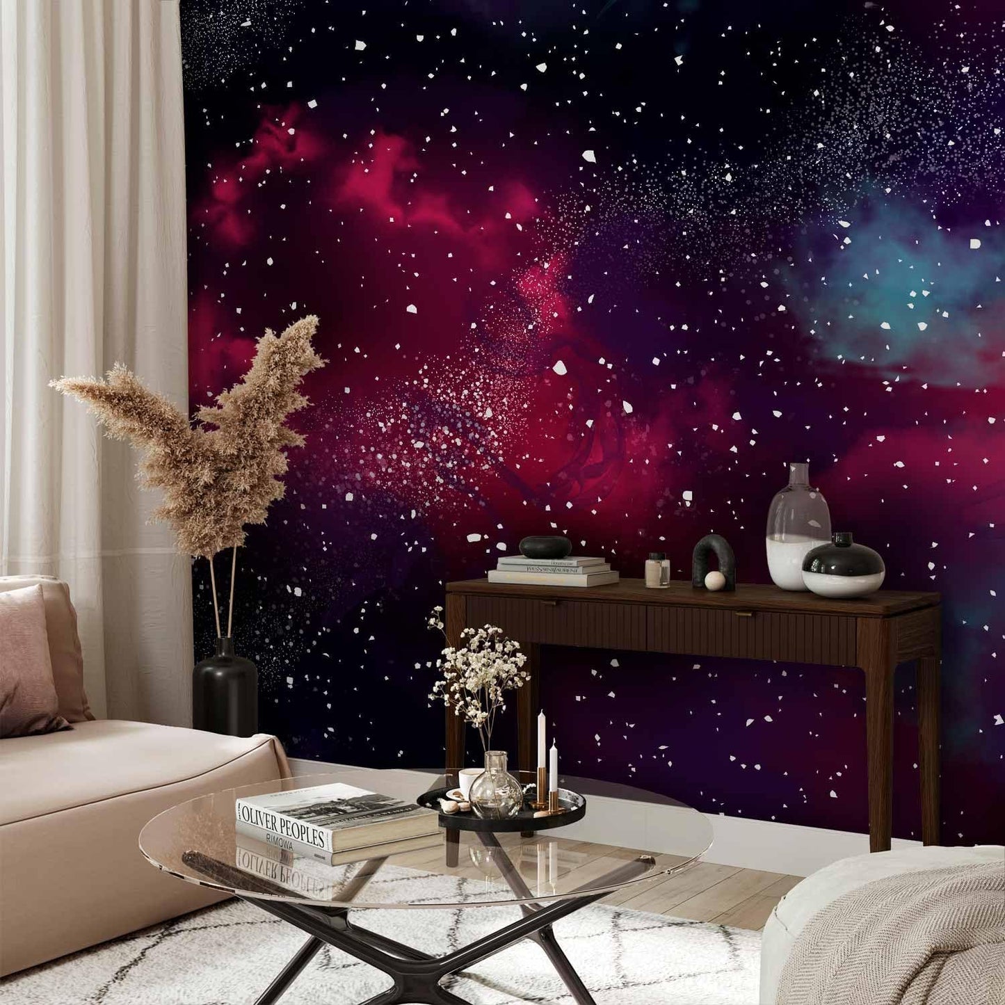 artgeist Wall Mural Space 77x55 in - Peel and Stick Self-Adhesive Wallpaper Removable Large Sticker Foil Wall Decor Print Design Mural Galaxy Universe Cosmos Sky a-A-10326-a-a