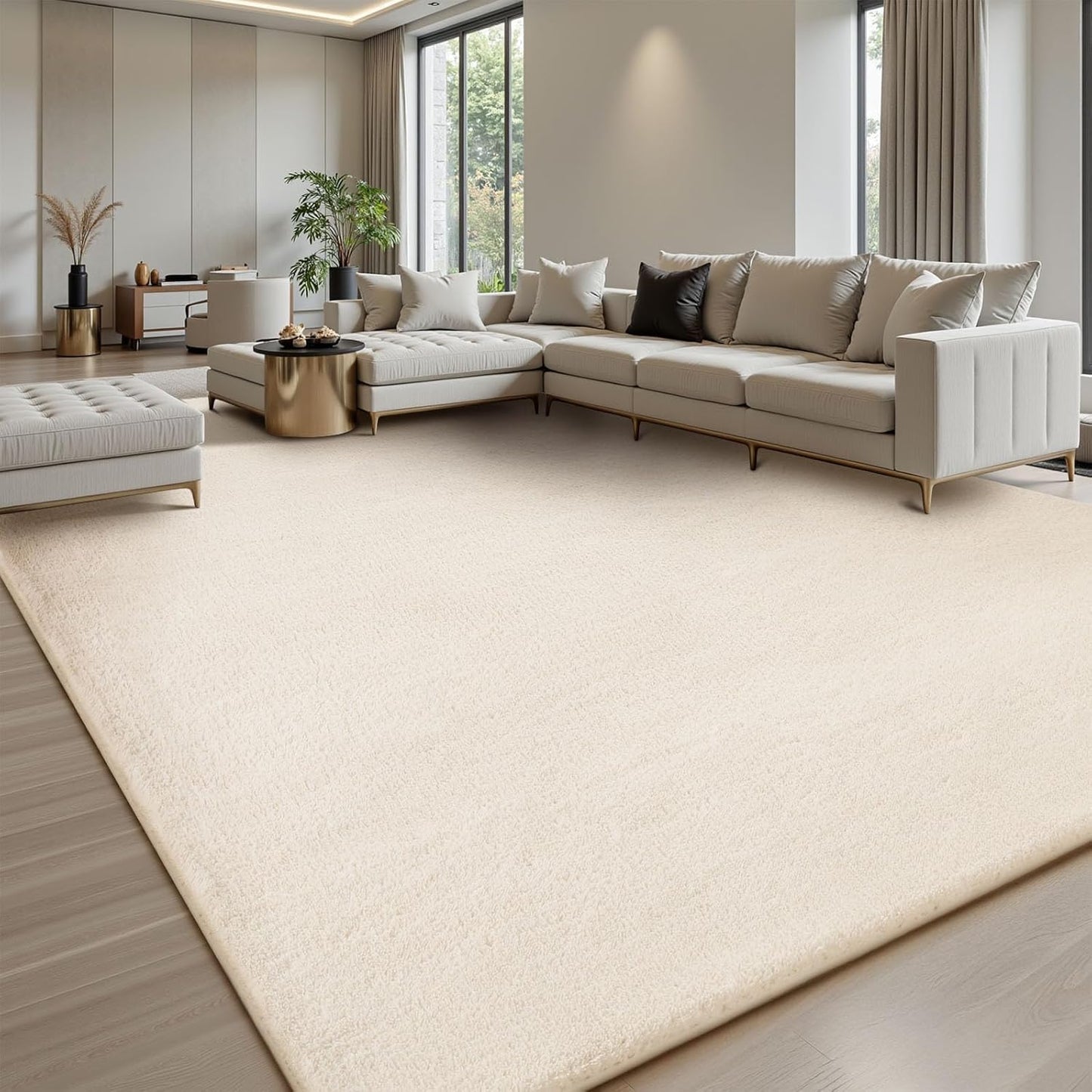 Sour Lemon 10x14 Area Rugs for Living Room, Soft Large Area Rug Fluffy Rugs for Bedroom，Machine Washable Area Rug Non Slip Carpet Rug for Living Room Playroom Kids Room Home Decor