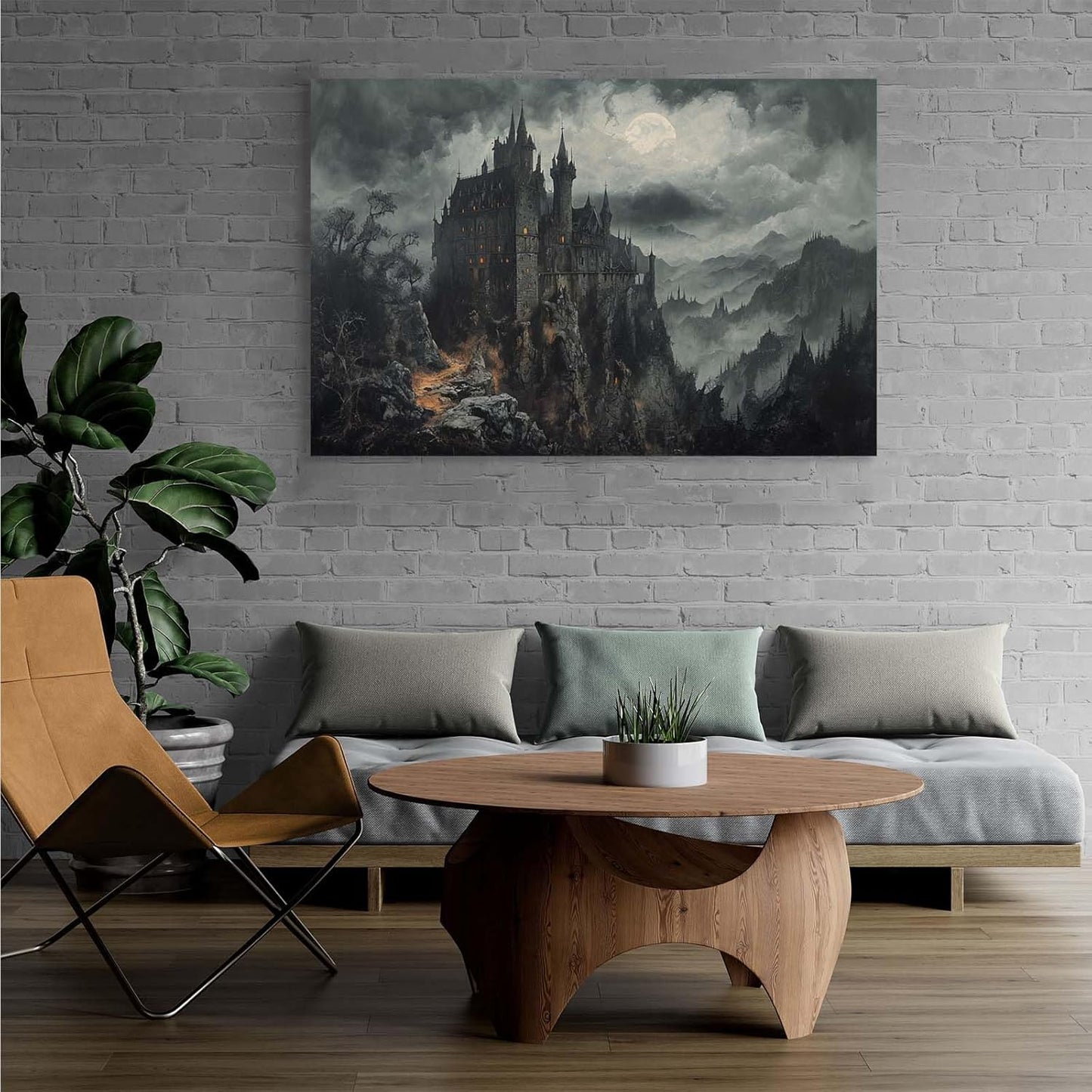 JFHCQJPK Vintage Castle Poster Dark Academy Victorian Gothic Castle Wall Art Poster Moody Mystical Art Print Suitable for Home Living Room Bedroom28x40in Frameless