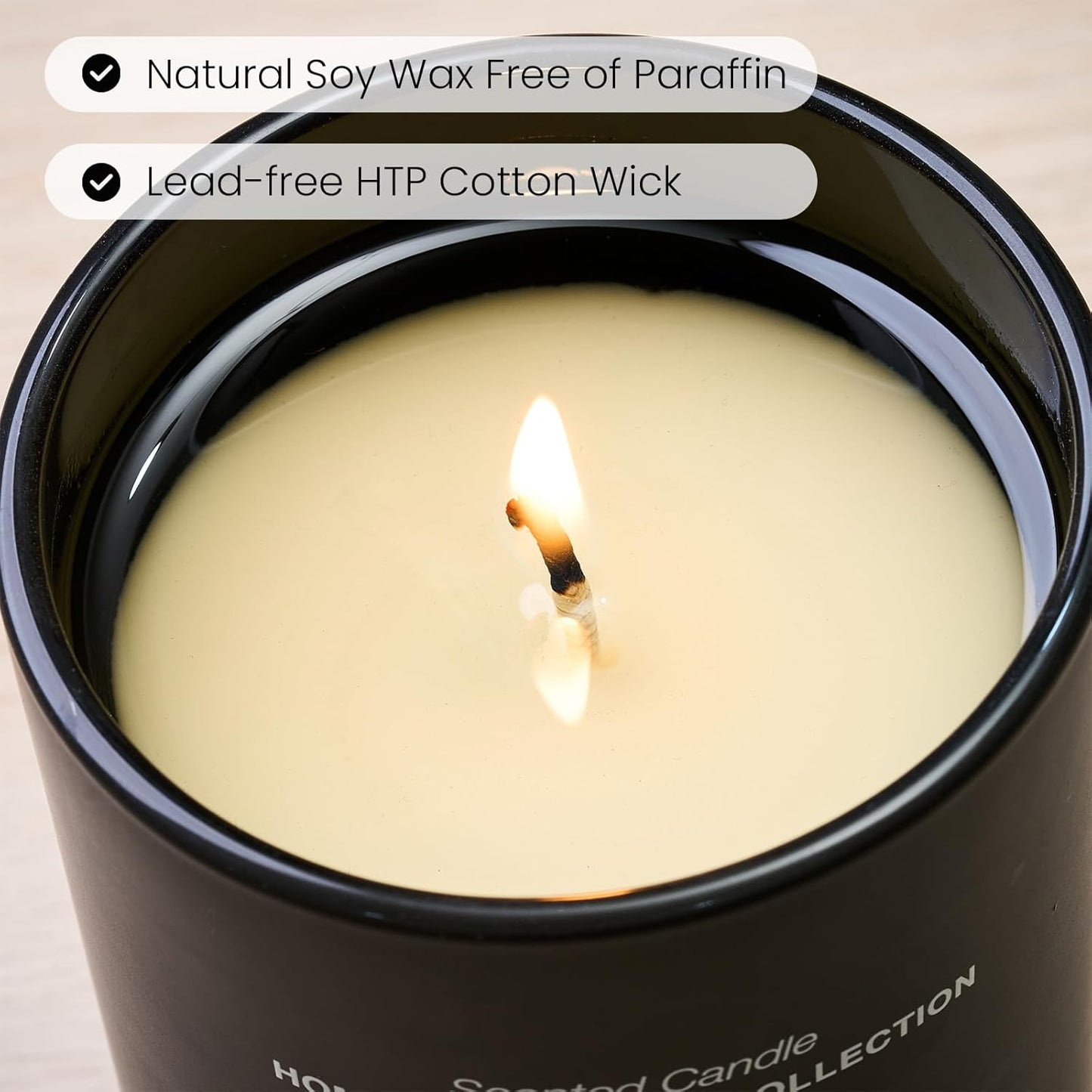 M&SENSE Natural Soy Candle| Linen Breeze | 5.3 oz | Minimalist Scented Candle for Relaxation, Gifting, Home Décor | for Bedroom, Office, Party Small