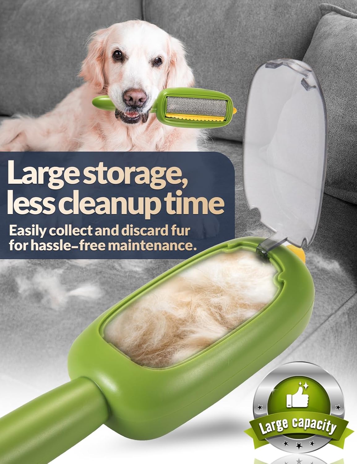 Portable Lint Brush,Reusable Lint Roller,Washable Pet Hair Removal Tool for Clothes,Furniture,Pet Hair Remover for Cats and Dogs Fur,Ideal Replacement for Sticky Refills Lint Roller/Removers