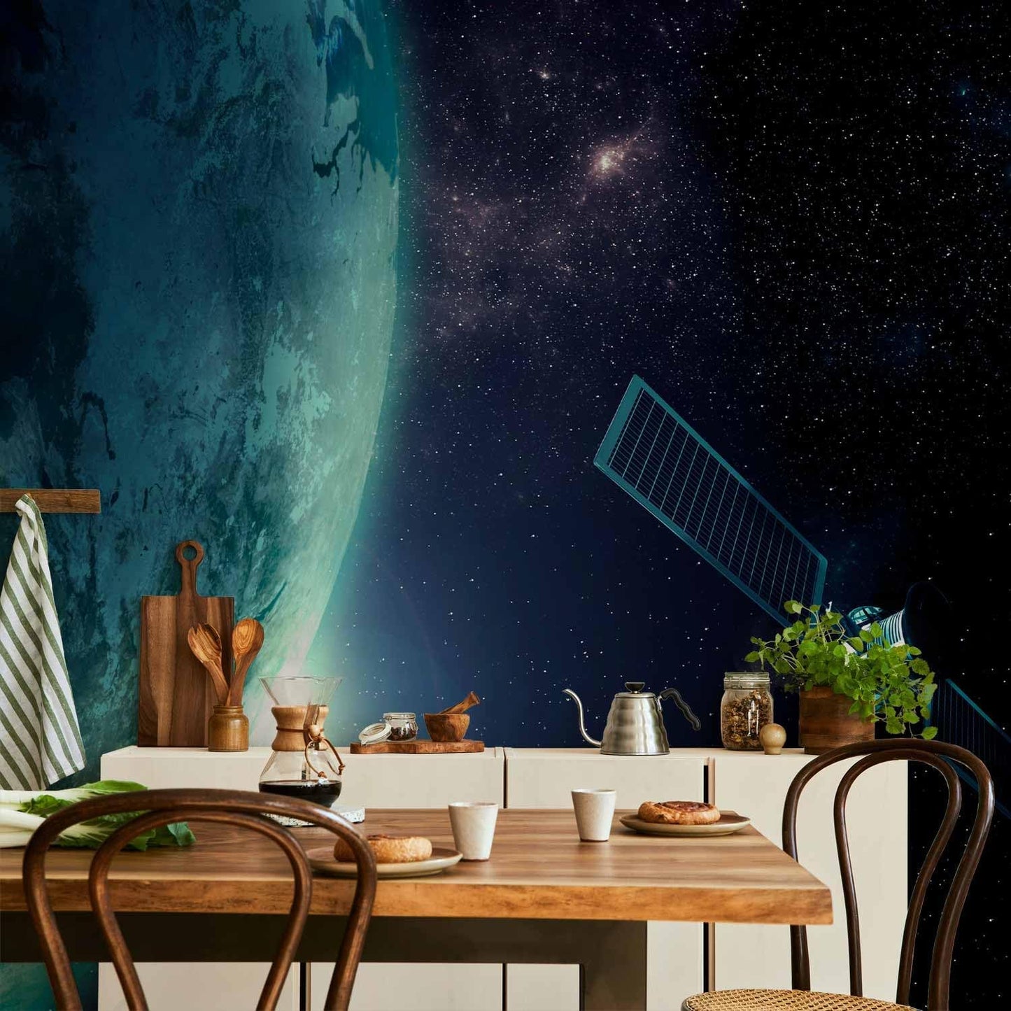 artgeist Wall Mural Cosmos Galaxy 154x110 in - Peel and Stick Self-Adhesive Wallpaper Removable Large Sticker Foil Wall Decor Print Picture Image Design n-B-0007-a-c