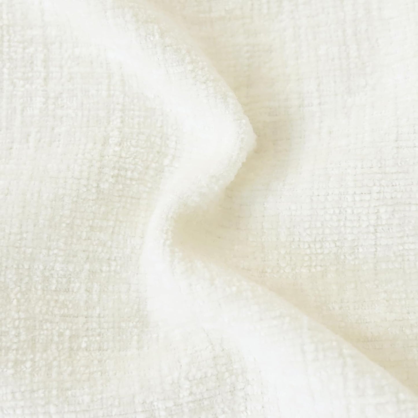 CaliTime Throw Pillow Covers Decorative 18 X 18 Inches Pack of 4 Cozy Chenille Cushion Cases for Couch Sofa Bed Living Room Home Cream