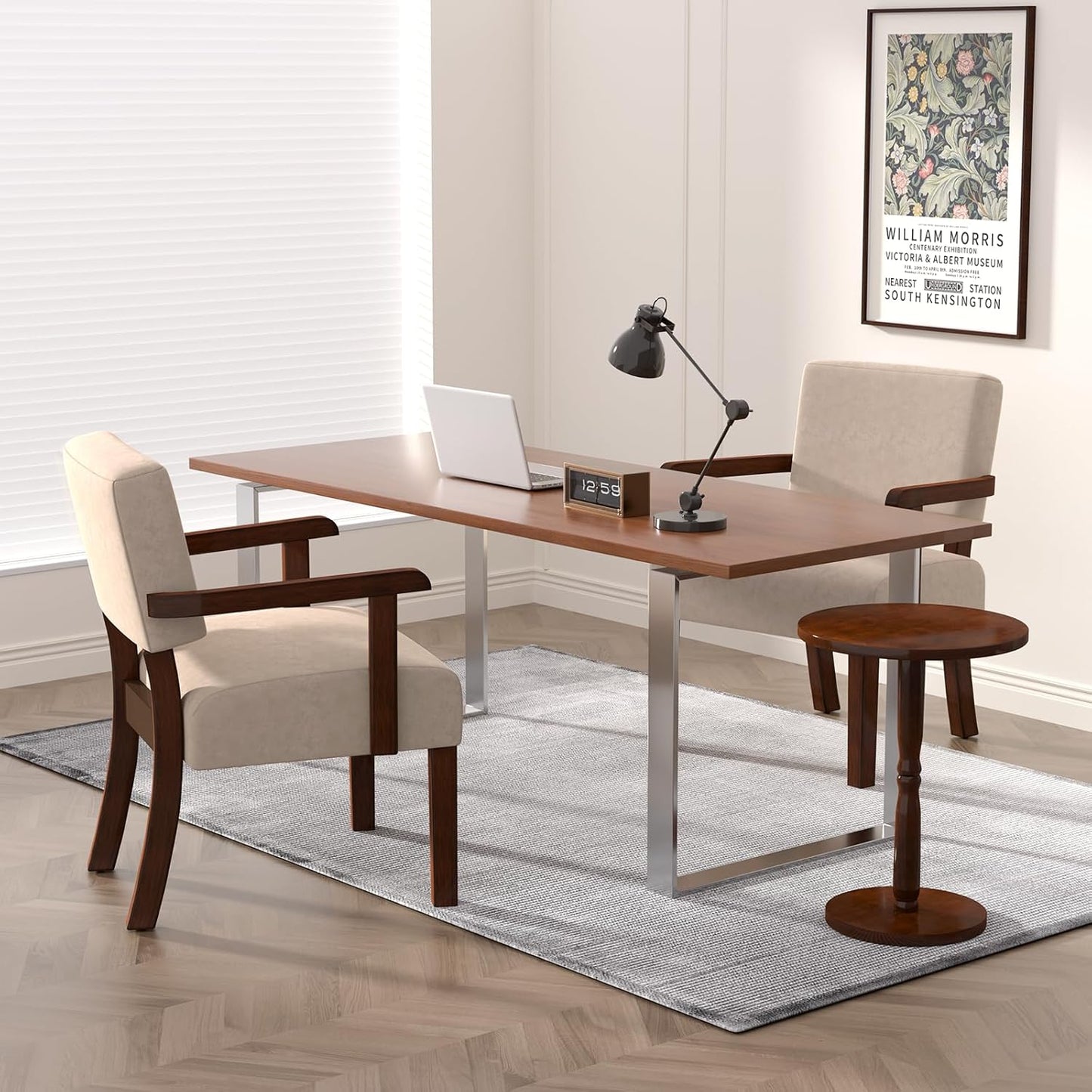 Accent Chair, Cat-Scratch Velvet Living Room Chairs Oversize with Soft Seat and Armrests for Dinning Room Bedroom Reading Room Waiting Room