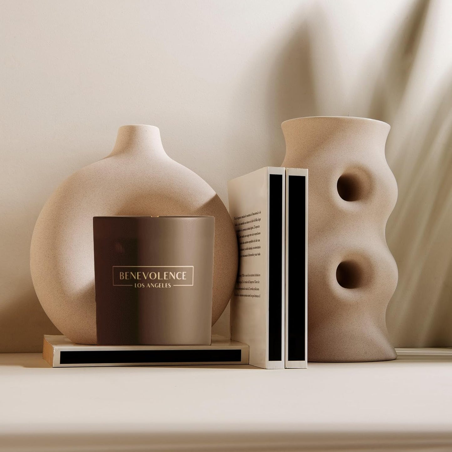 Benevolence LA Lavender, Mint & Sage Scented Candle | Soy Candles, Black Candle for Home | Gifts for Women and Men | Home Fragrance | Aromatherapy | Bathroom Freshener | 8oz, 45 Hour Burn