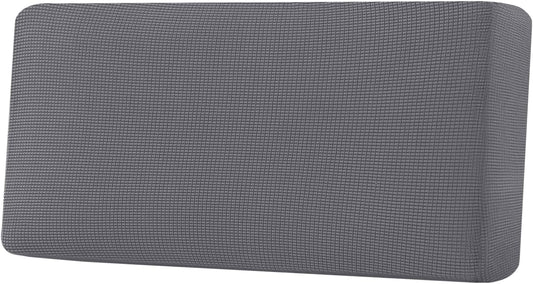 H.VERSAILTEX Super Stretch Individual Seat Cushion Covers Sofa Covers Couch Cushion Covers Slipcover Sets Thick Jacquard Textured Twill Fabric (1 Piece Sofa Cushion Cover, Grey)