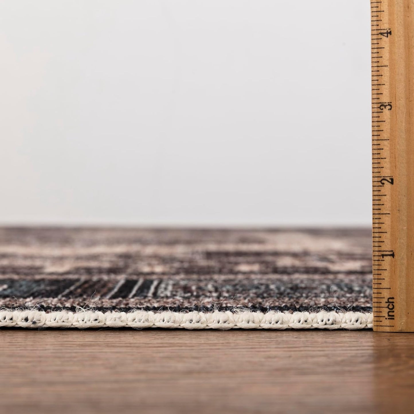 Keen Home Design 8x10 Rug - Machine Washable Area Rug with Non-Slip Backing, Ideal for Living Room, Dining Room, Bedroom - Vintage, Easy Clean, Durable, Low Pile Rug - (8' x 10')