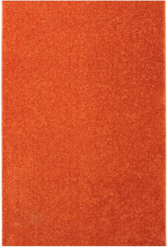 KOECKRITZ Soft and Colorful Kids Classroom Area Rugs (Passes Flammability Pill Test) Many Sizes and Bright Colors to Select from (4' x 4', Tangerine)