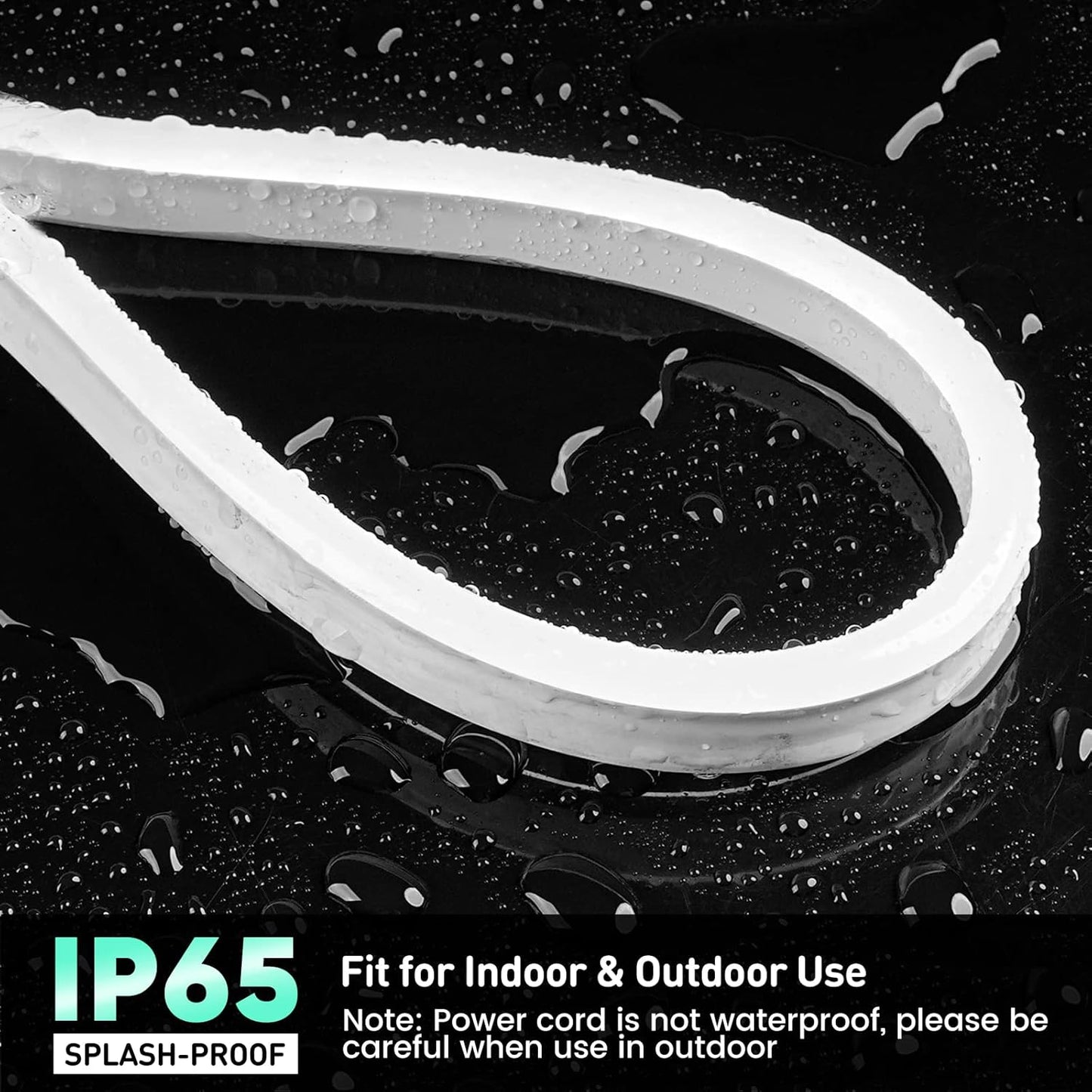 GZBtech Flexible LED Neon Rope Lights 132FT,AC 110-120V Waterproof Strip Light, 120 LEDs/M Cuttable Connectable Neon Lighting for Indoor Outdoor Home Decor/Commercial Building Use-Cold White 40M