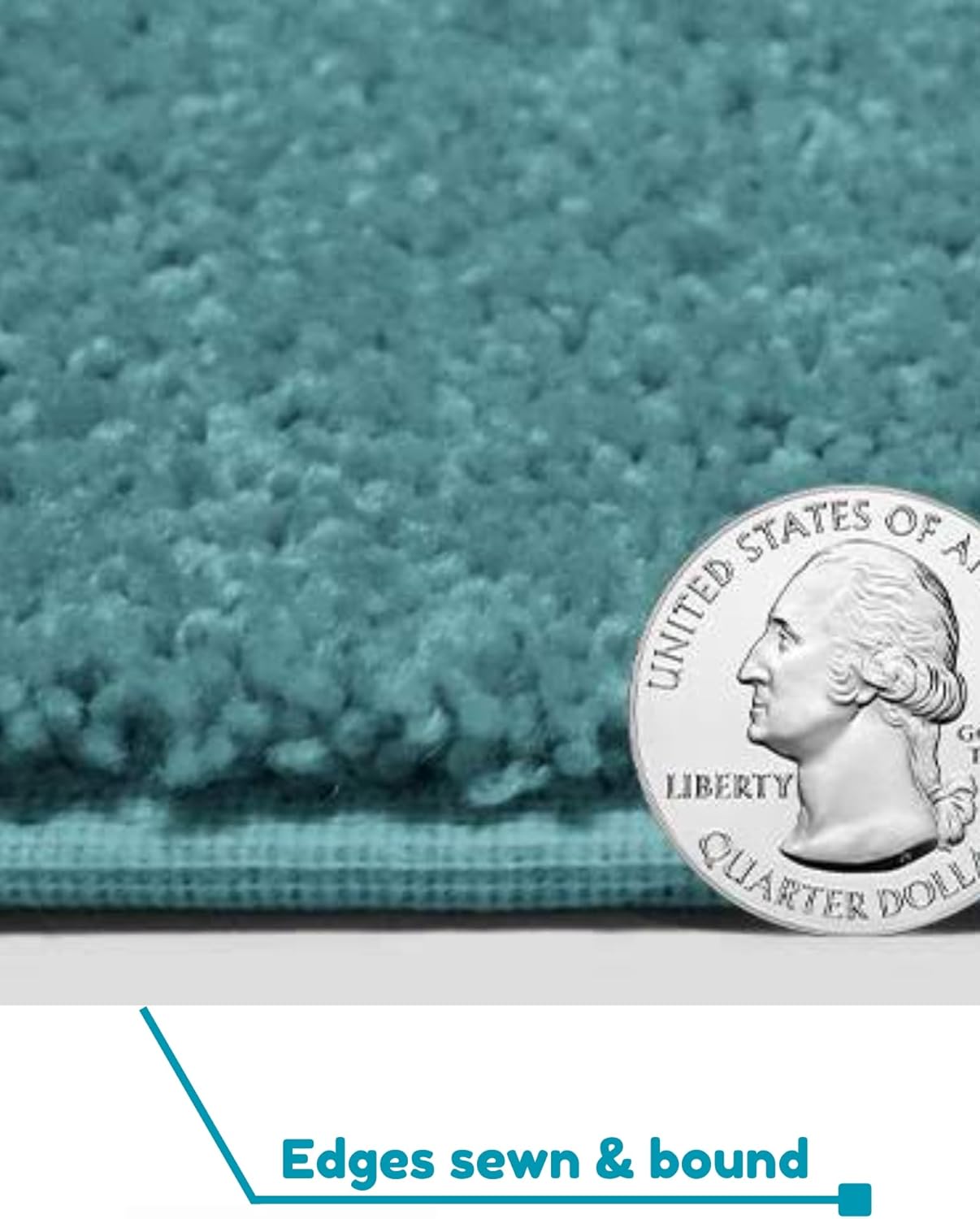 KOECKRITZ Soft and Colorful Kids Classroom Area Rugs (Passes Flammability Pill Test) Many Sizes and Bright Colors to Select from (6' x 9', Surf)