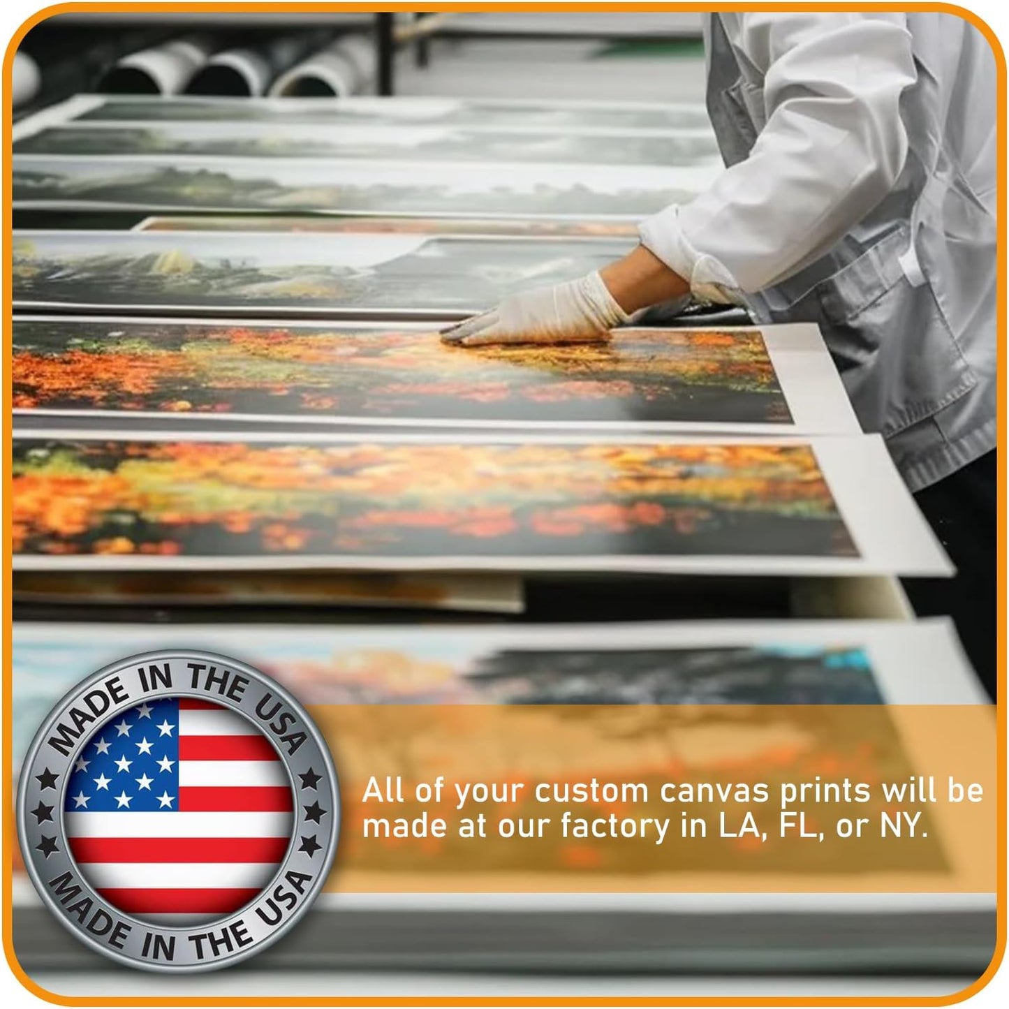 xzartdiy Custom Canvas Prints with Your Photos - Personalized Picture Print Customized Gifts for Family Home Office Wall Art Decor, Wrapped Canvas 32x32inch