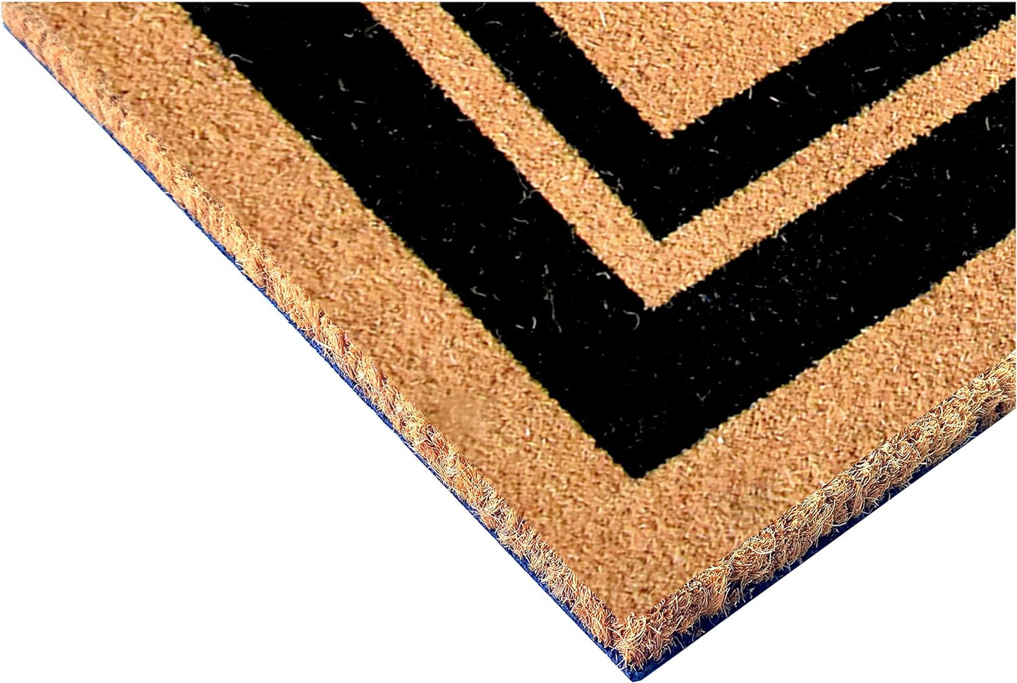 Calloway Mills 152963672X Black Border 36" x 72" Monogram Doormat Letter (X)