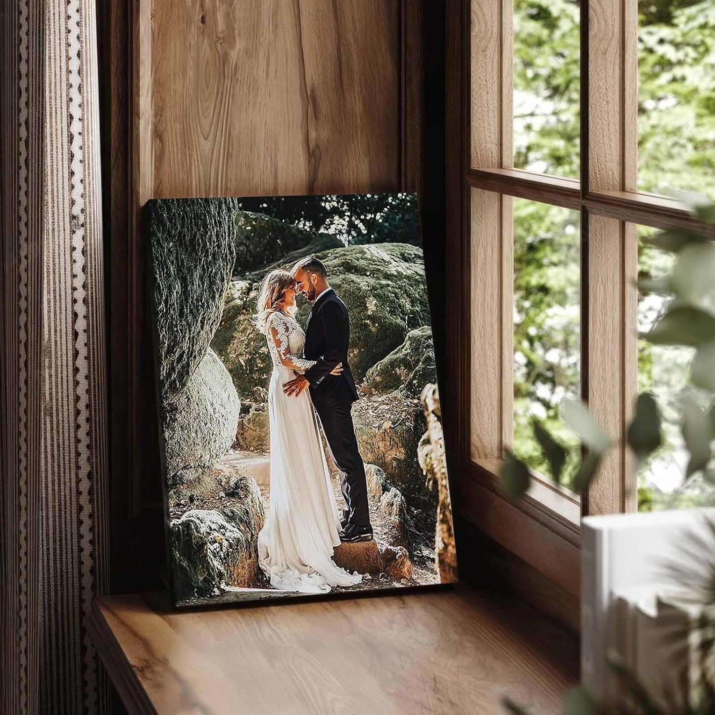 Personalized Custom Canvas Prints: Photo On Canvas (Framed Canvas, 16x16) Transform Your Photos into Stunning Framed Wall Art Digitally Printed Photo To Canvas Ideal for Home Decor
