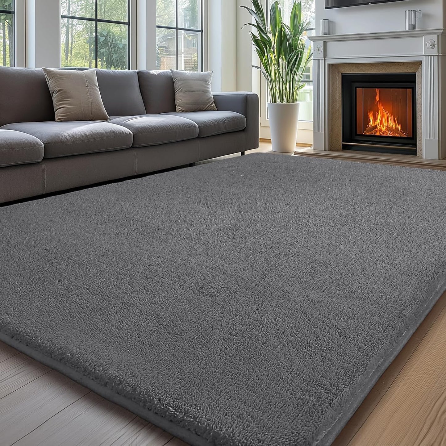 Sour Lemon 5x7 Area Rugs for Living Room, Soft Large Area Rug Fluffy Rugs for Bedroom，Machine Washable Area Rug Non Slip Carpet Rug for Living Room Playroom Kids Room Home Decor