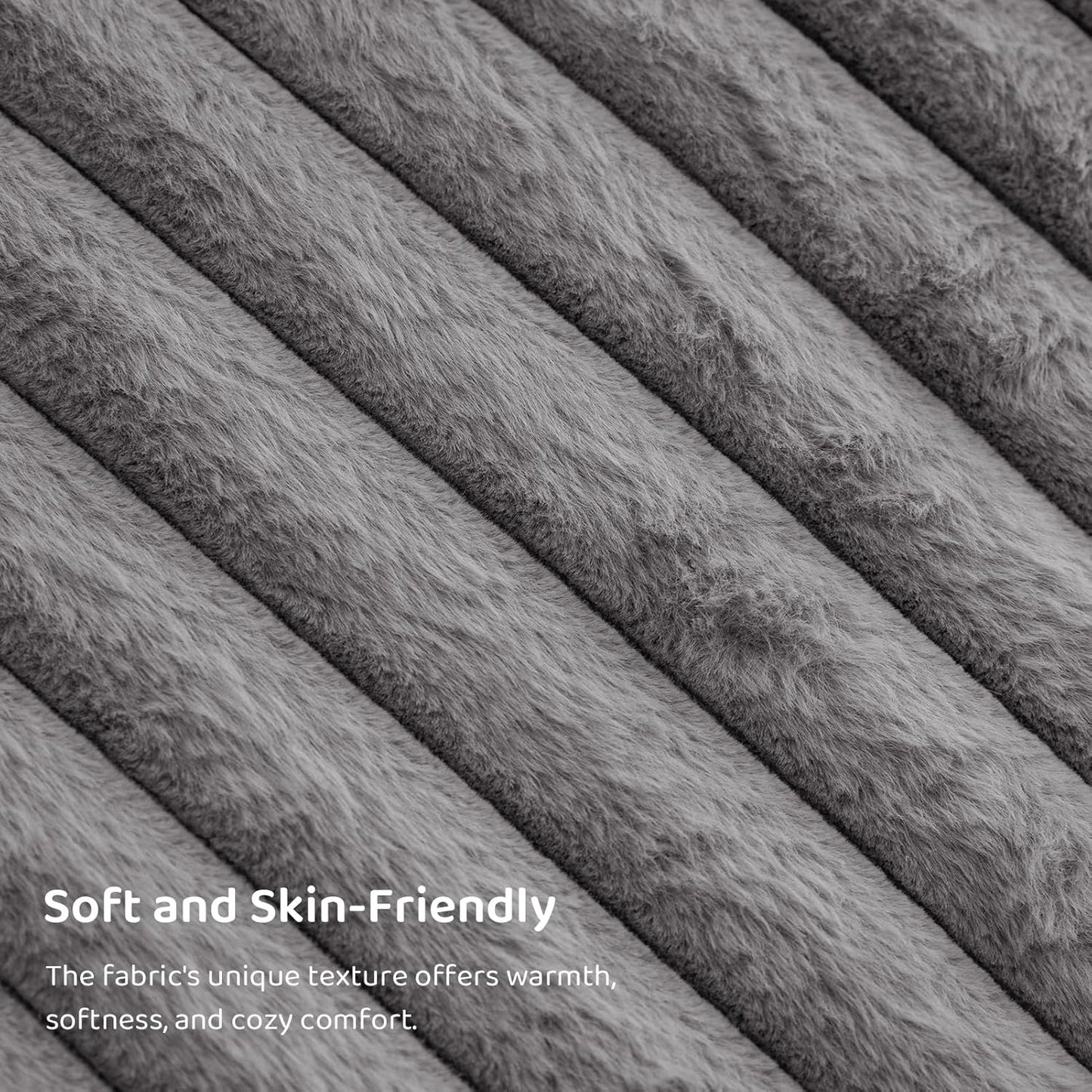 BYBYME Giant Bean Bag Chair for Adults and Kids, Large Comfy Cozy Beanbag, Floor Sofa for Teens, Living Room, Gaming, Reading, Grey