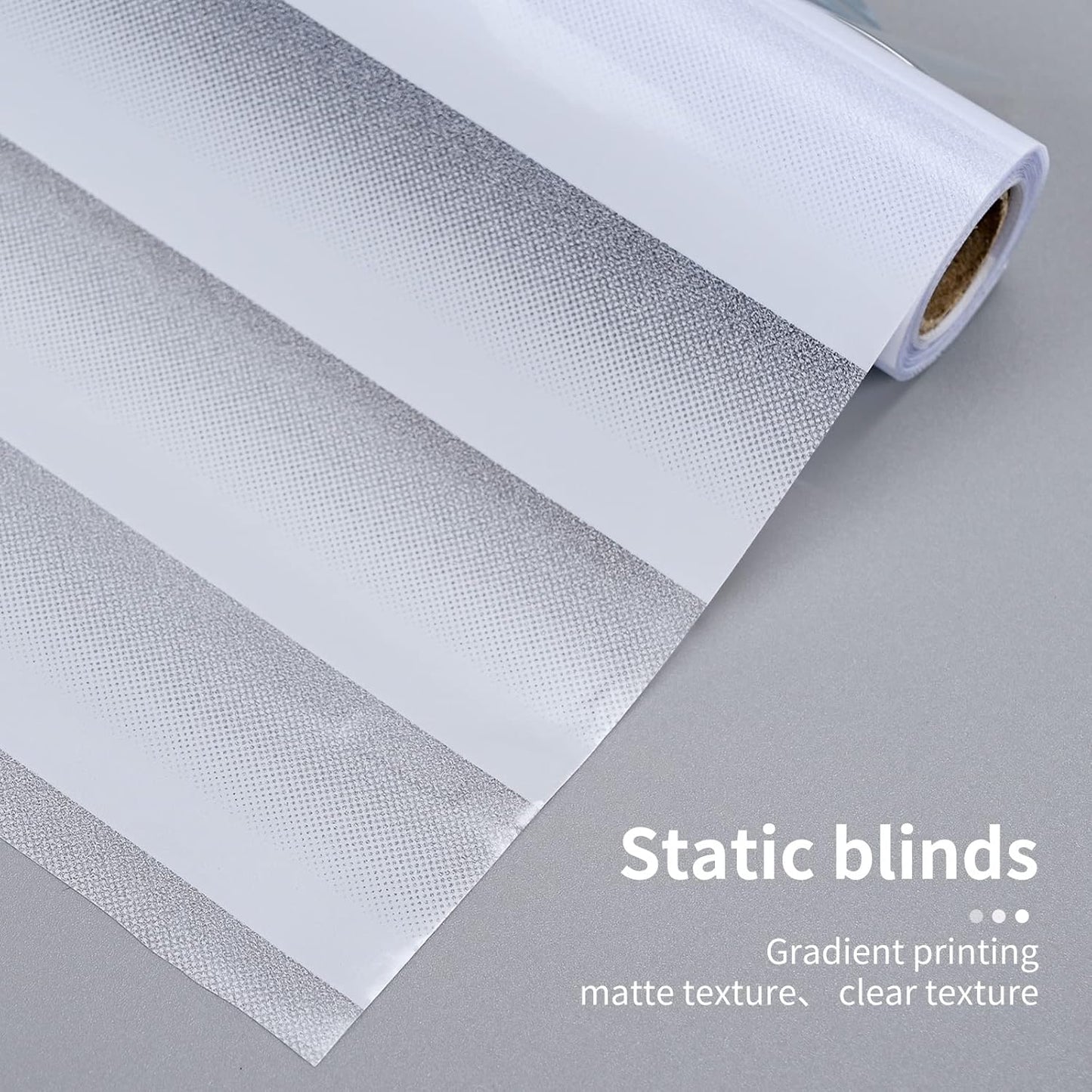 Window Privacy Film with Installation Tools, Blinds Pattern, Static Cling, Anti UV, Heat Control, Ideal for Home Shower Office Glass Door (Blinds Pattern, 17.5X118.1Inch)