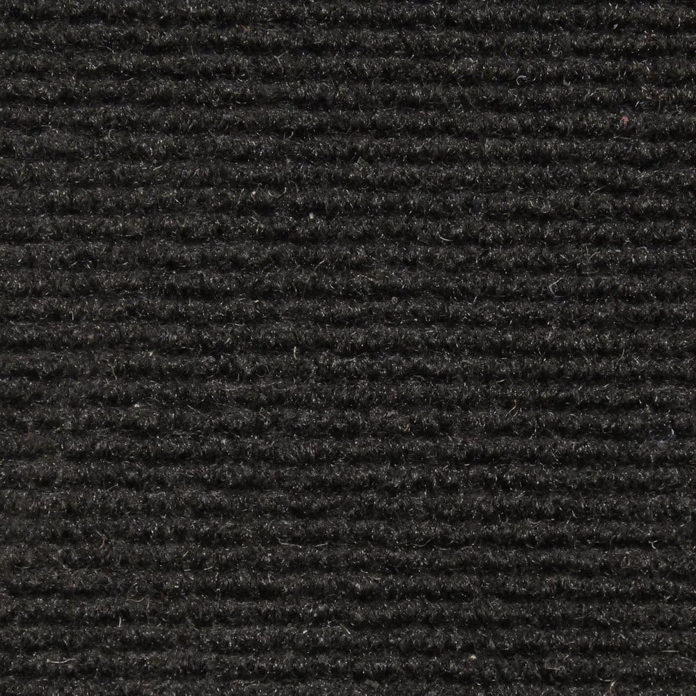 House, Home and More Indoor Outdoor Carpet with Rubber Marine Backing - Black - 6 Feet x 25 Feet - Durable, UV-Resistant - Adds Color and Comfort to Your Deck, Patio or Other Outdoor Rug Space.