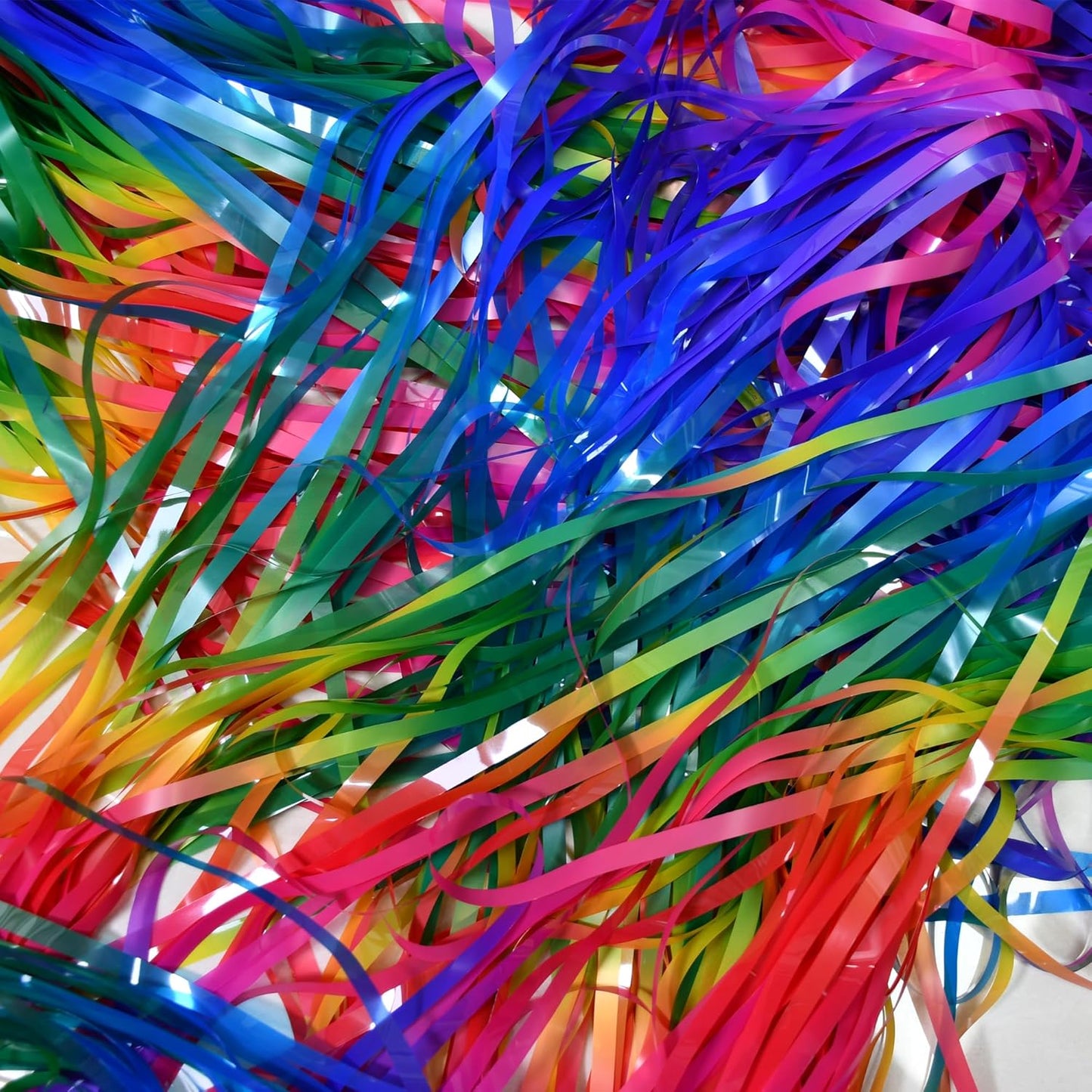 BRAVESHINE Fringe Backdrop Tinsel Foil Curtains - 2 Pack Colorful Metallic Streamers Backdrops for Doorway Decor/80's/90's/Dance/Graduates/Rainbows-Theme/Candylands/Kids Birthdays Party Decorations