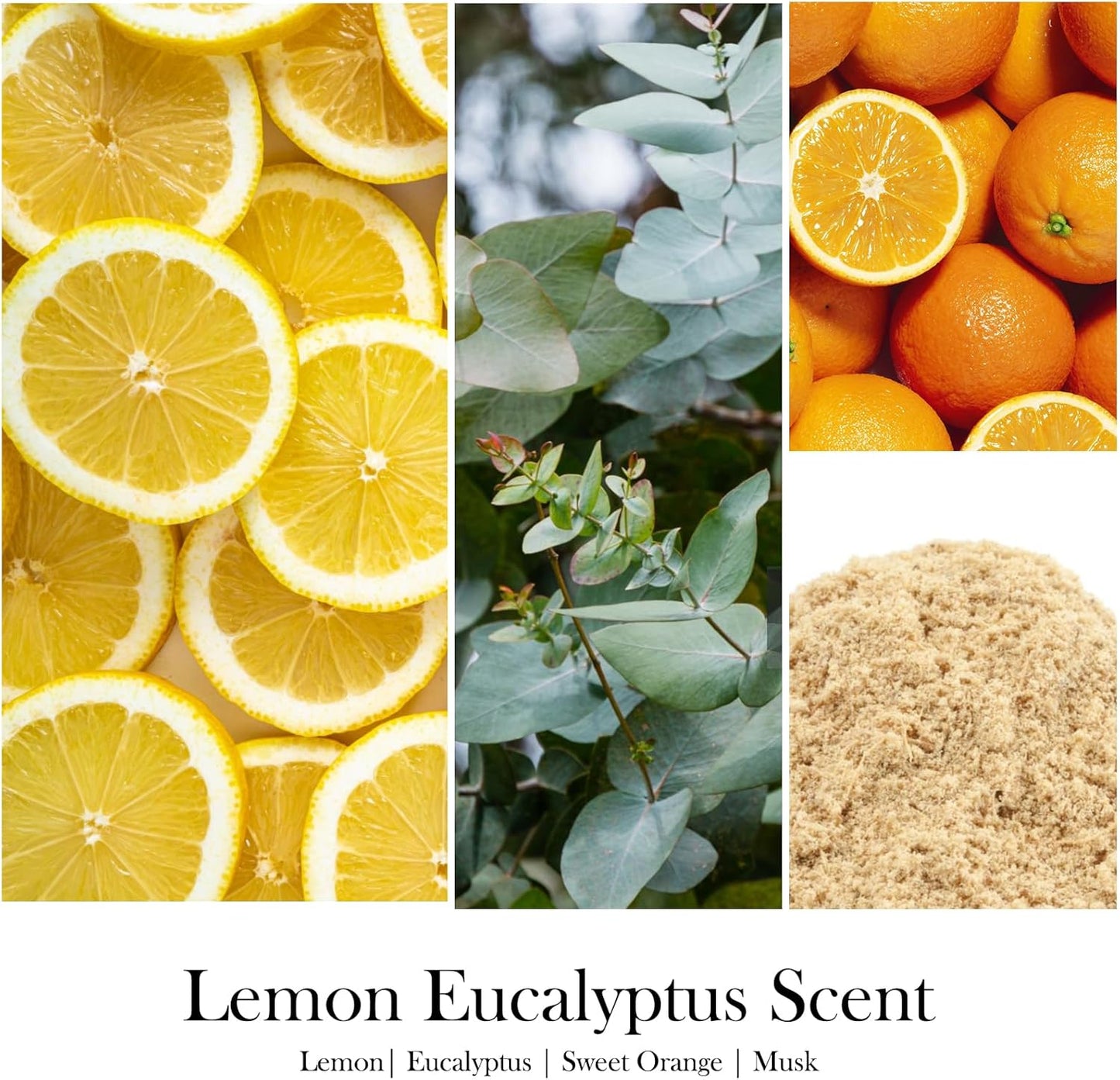 Scented Candles for Home - Lemon Eucalyptus Candle | Aromatherapy Candle Gift for Women & Men, Soy Candles for Home Scented - 7oz, Soy Wax