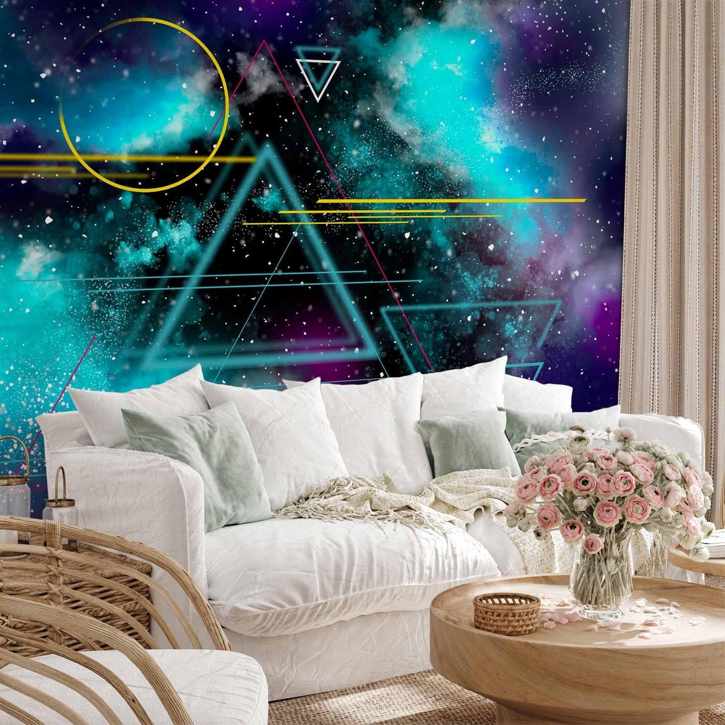 artgeist Wall Mural Galaxy 177x124 in - Non-Woven Wallpaper Fleece Wall Decor Photo Print Picture Image Design Home Mural Cosmos Galaxy Cosmonaut Astronaut a-A-10328-a-a