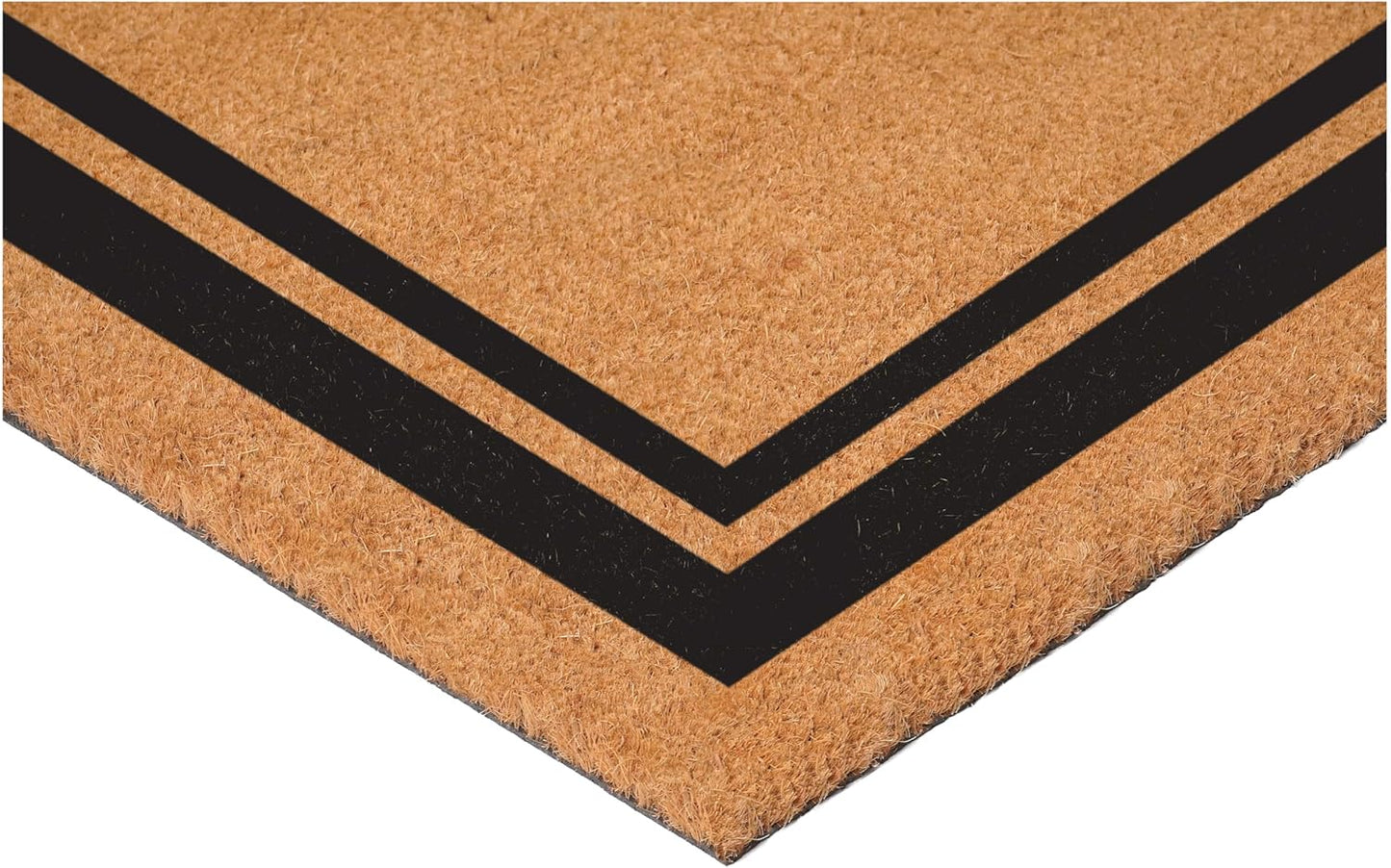Calloway Mills 152961830K Black Border 18" x 30" Monogram Doormat, (Letter K)