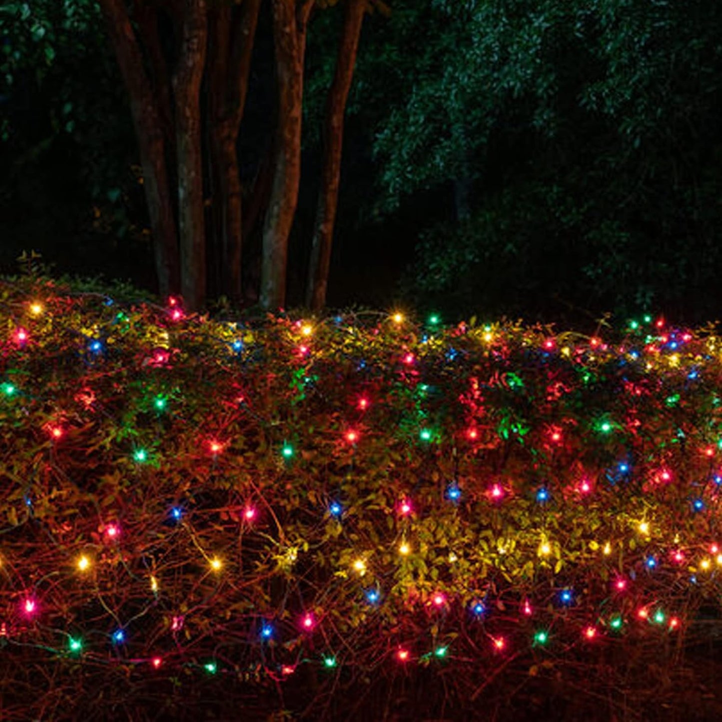 Dazzle Bright 50 LED Batter Operated Christmas Lights, 16 FT Waterproof Mini String Lights with 8 Modes for Xmas Indoor Outdoor Yard Garden Holiday Wedding Decorations (Multi Colored)