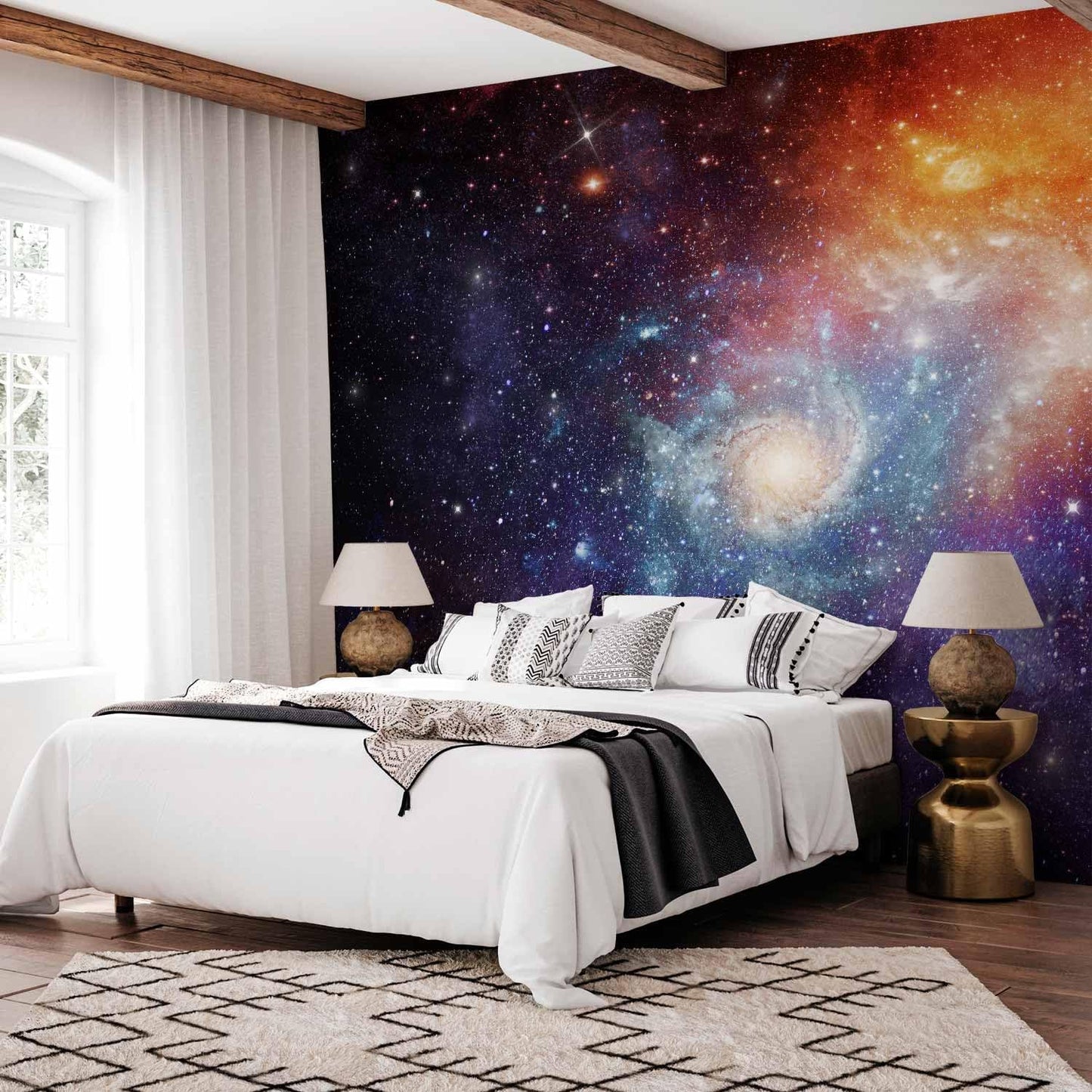 artgeist Wall Mural Cosmos Galaxy 193x138 in - XXL Peel and Stick Self-Adhesive Wallpaper Removable Large Sticker Foil Wall Decor Print Picture Image Design f-C-0101-a-a