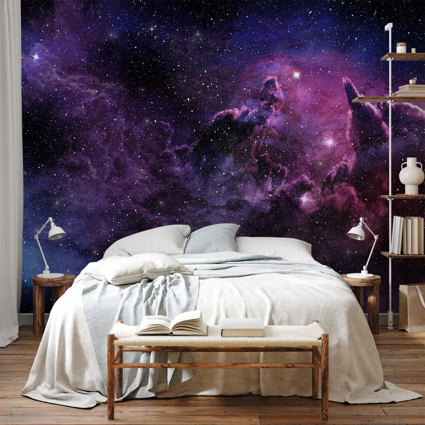 artgeist Premium Wall Mural Cosmos Galaxy 197x138 in - Non-Woven Wallpaper Fleece Wall Decor Photo Print Picture Image Design Home a-C-0022-a-a