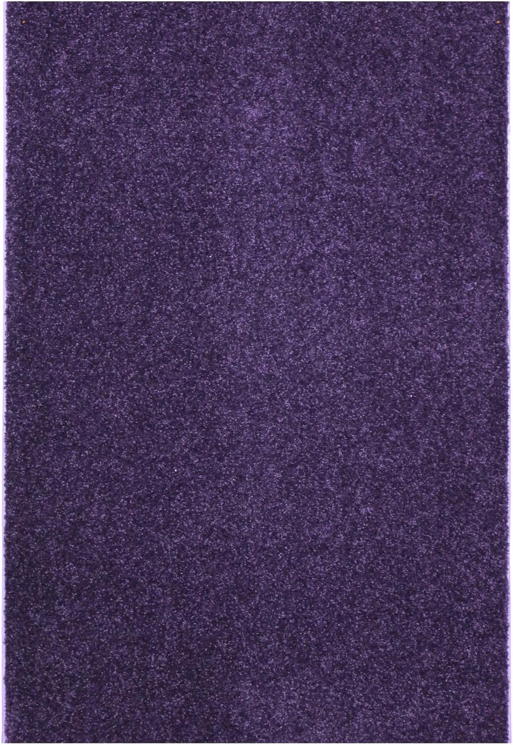 KOECKRITZ Soft and Colorful Kids Classroom Area Rugs (Passes Flammability Pill Test) Many Sizes and Bright Colors to Select from (8' x 10', Eggplant)