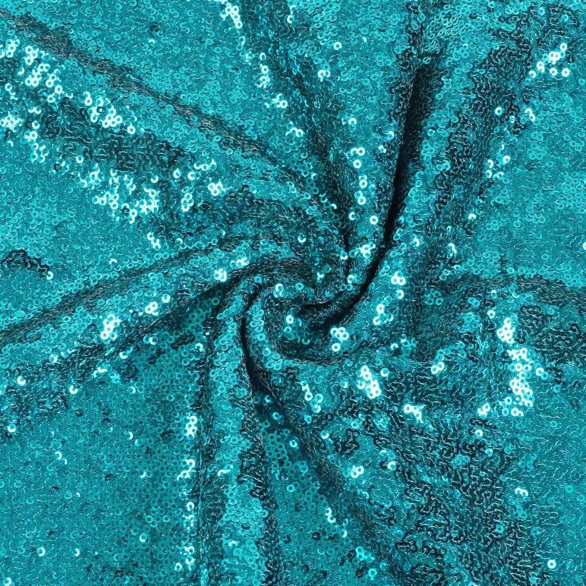 Eternal Beauty Christmas Tree Skirt, 24 Inch Teal Sequin Tree Skirt Small Xmas Tree Skirt for Christmas Tree Decorations