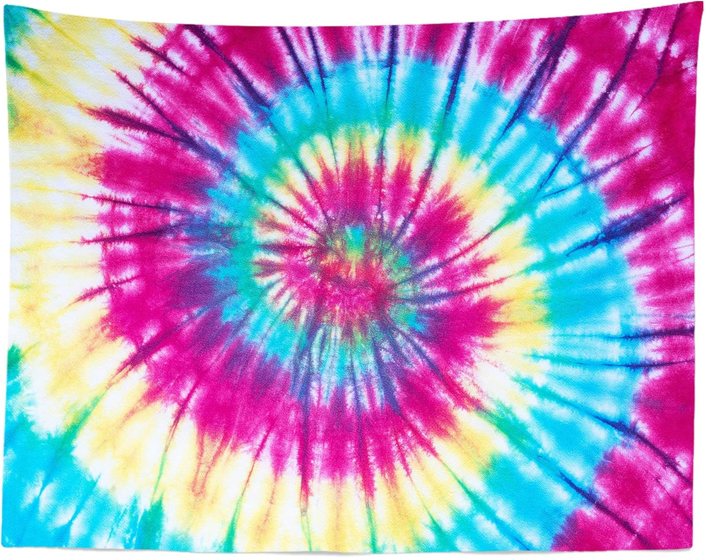 BELECO Tie Dye Tapestry Wall Hanging Fabric 92x70 Inch Colorful Spiral Tie Dye Tapestry Hippi 60s Themed Party Decorations Rainbow Tapestry Art Wall Decor for Bedroom Aesthetic Living Room Dorm