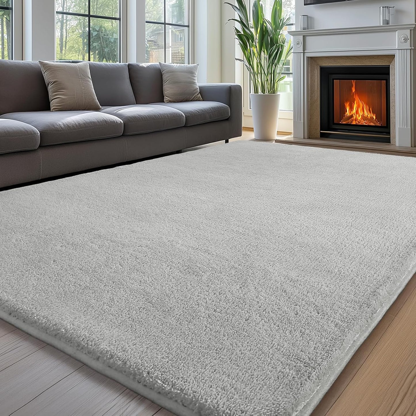 Sour Lemon 6x9 Area Rugs for Living Room, Soft Large Area Rug Fluffy Rugs for Bedroom，Machine Washable Area Rug Non Slip Carpet Rug for Living Room Playroom Kids Room Home Decor