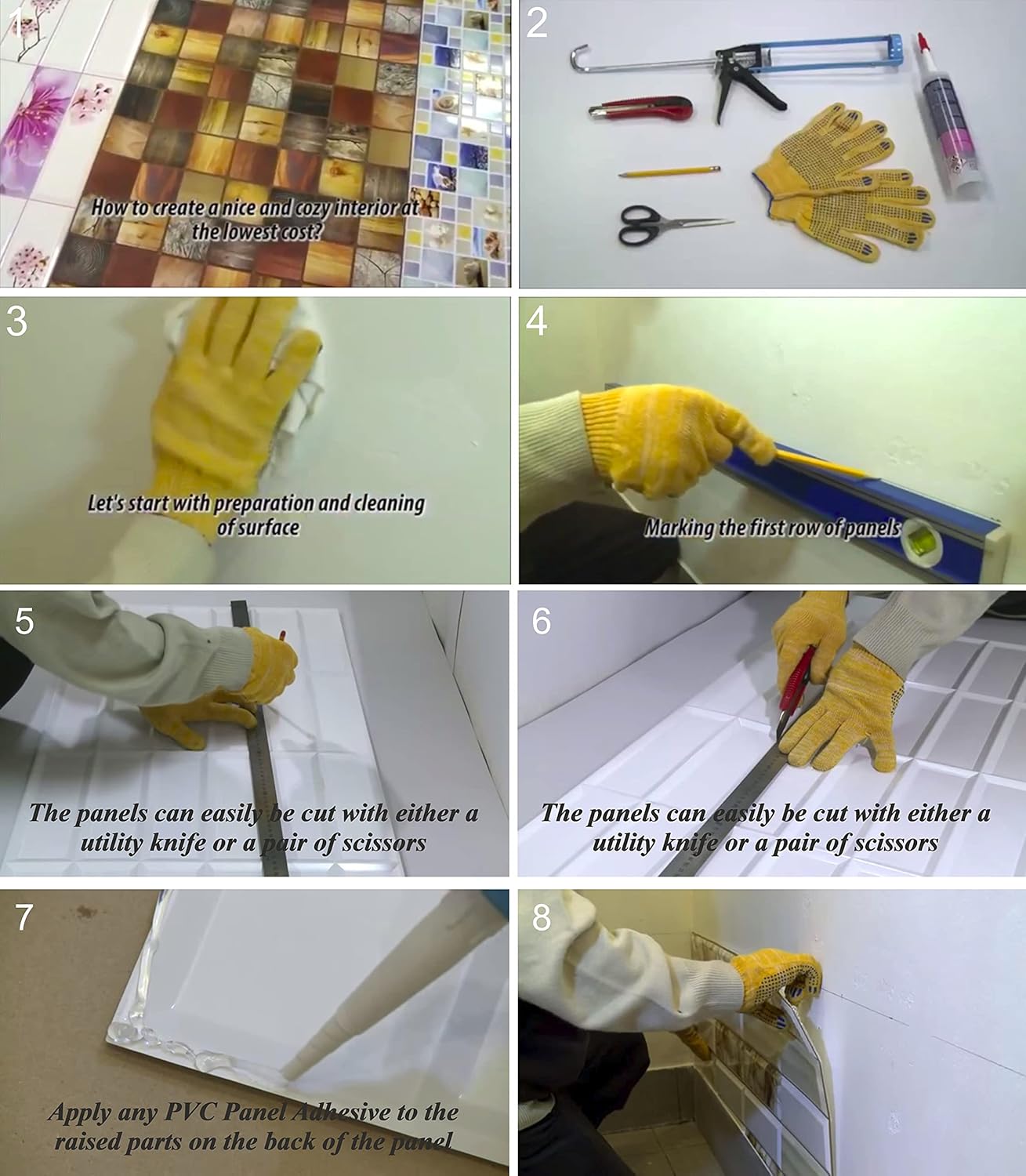 Dundee Deco PG7005-5 Beige Faux Limestone PVC 3D Wall Panel, 3.3 ft X 1.7 ft (98 cm X 50cm), Interior Design Wall Paneling Decor, 5.61 sq. ft. (0.49sq. m) Each, Pack of 5