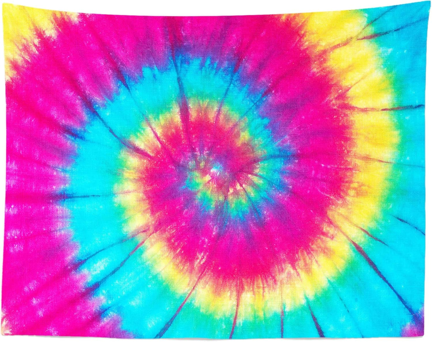 BELECO Tie Dye Tapestry Fabric Wall Hanging 80x60 Inch Groovy Sign Rainbow Tapestry Backdrop Colorful Spiral Tie Dye Party Decorations Tie Dye Art Tapestries for Bedroom Living Room Dorm Decor