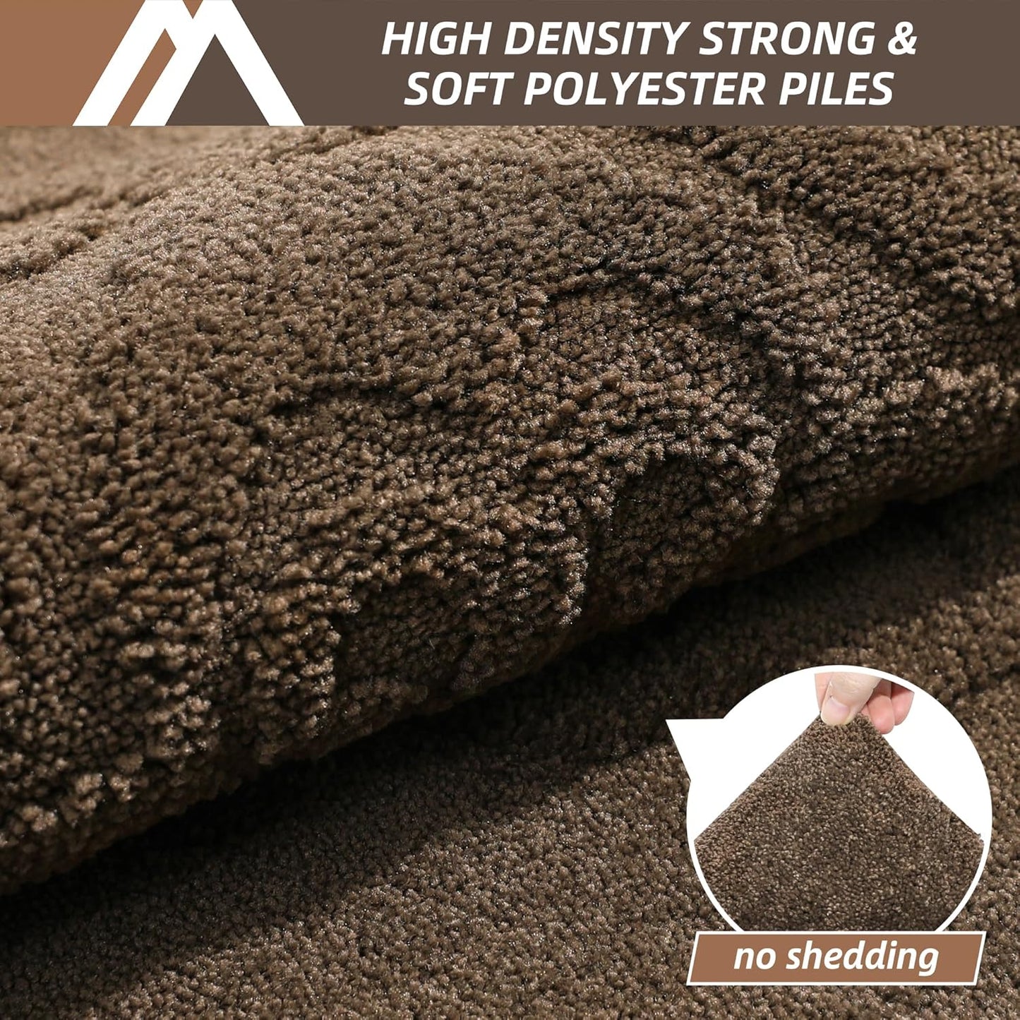 COSY HOMEER-Door-Mat-Non-Slip-Entryway-Rug 36”x60” Absorbent Welcome Mats Washable Dirt Trapper Door Mat Entrance Floor Mats for Front Back Doormats and Wet Shoes,Brown