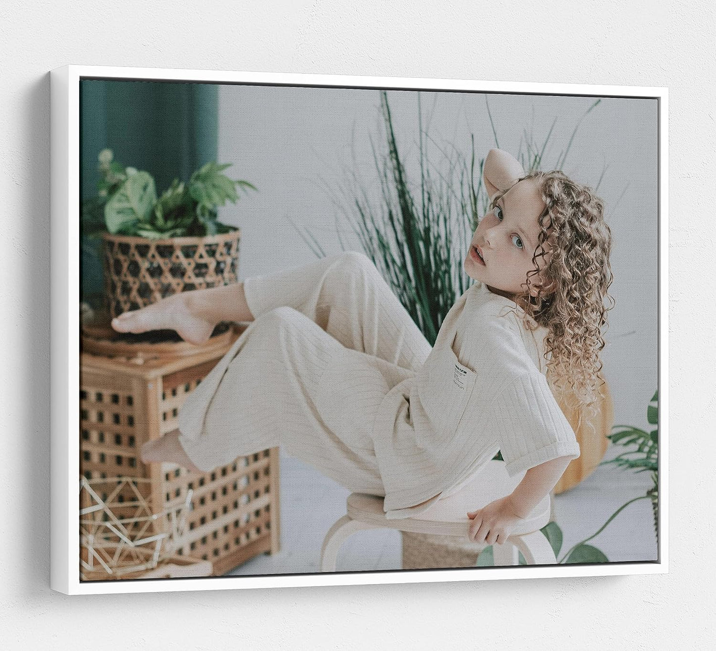 Personalized Custom Canvas Prints: Photo On Canvas (White, 16X24) Transform Your Photos into Stunning Framed Wall Art Digitally Printed Photo To Canvas Ideal for Home Decor, Gifts Keepsakes.