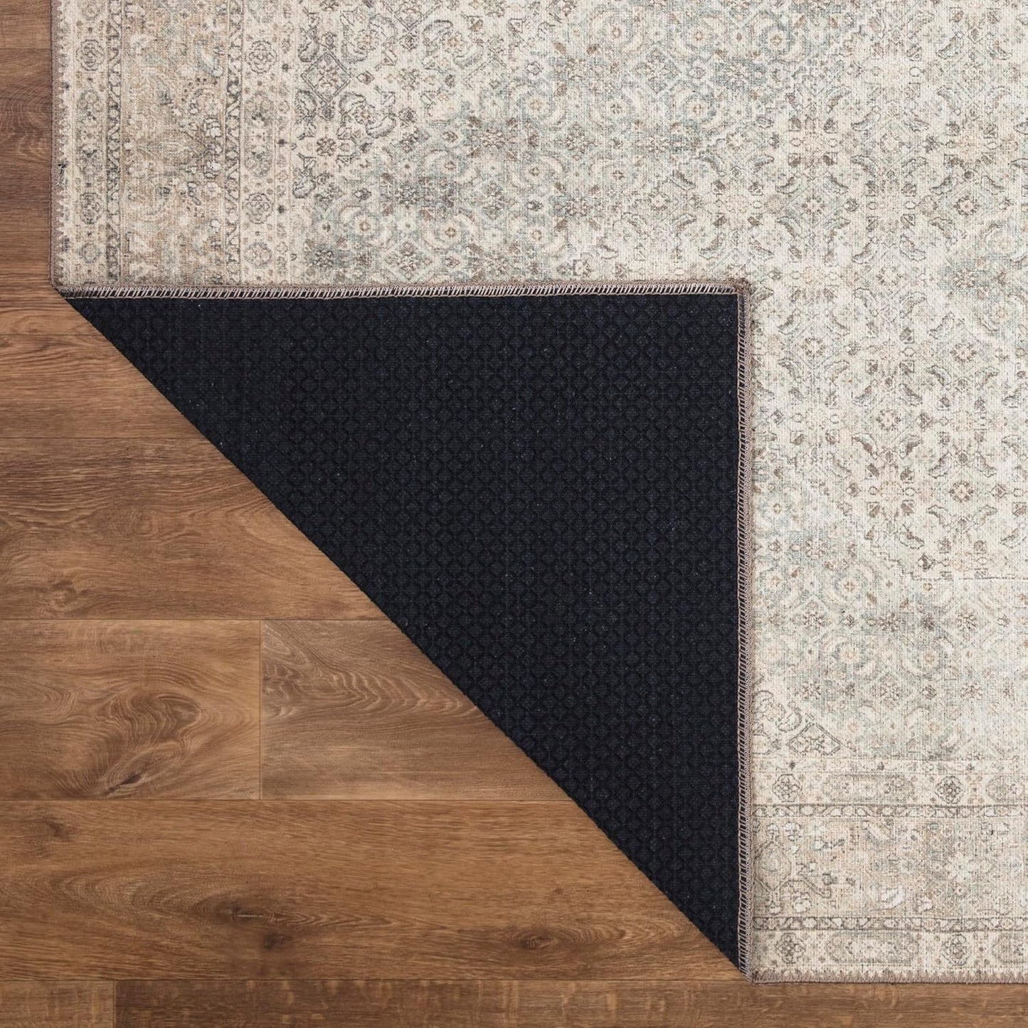 Keen Home Design 2x7 Rug - Machine Washable Runner Rug with Non-Slip Backing, Ideal for Hallway, Entryway, Kitchen, Laundry Room - Vintage, Easy Clean, Durable, Low Pile Rug - (2'6" x 7')