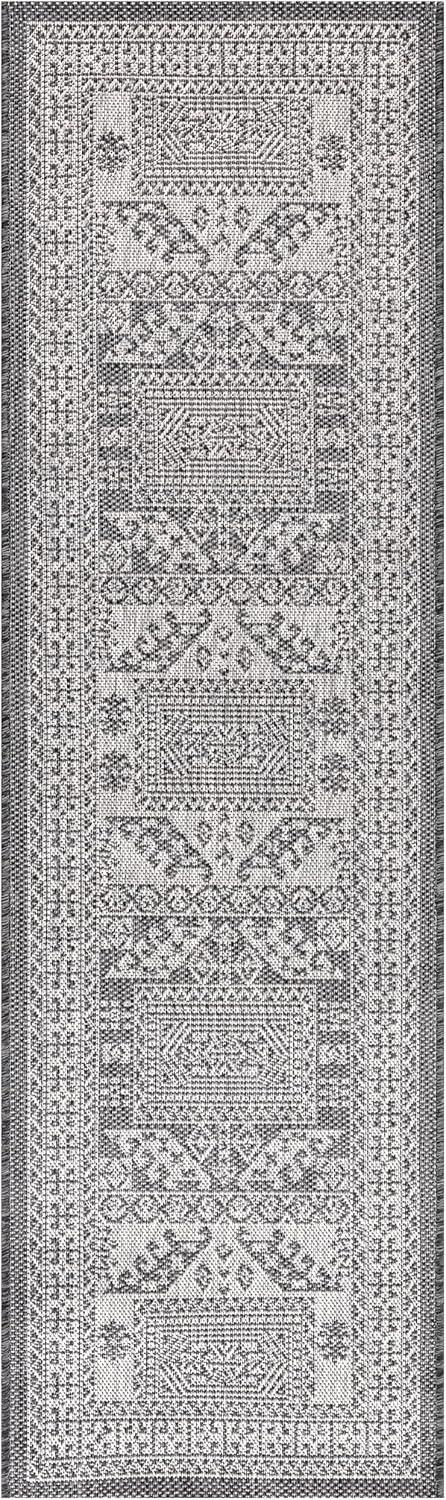 Keen Home Design Terrace Outdoor Runner Rug - 2x12 Washable Indoor/Outdoor Rug for Patio, Kitchen, Balcony, Beach, Garden, Deck and Porch, Size: 2'2"x11'10"