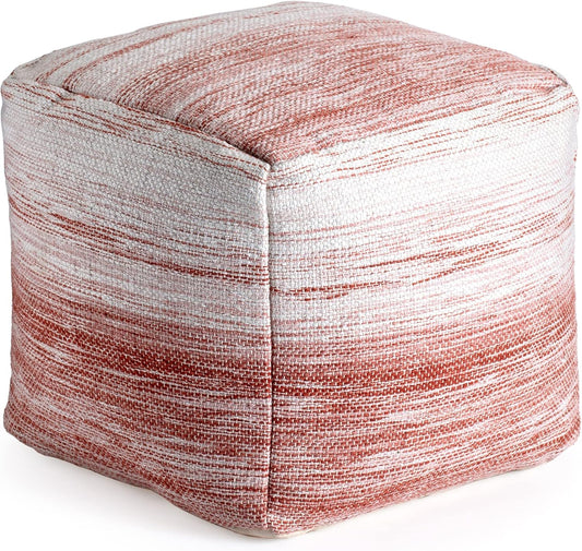 Anji Mountain 20"x20"x20" Handmade & Handcrafted Ottoman Pouf Comfortable Pouf Ottoman Foot Rest & Home Décor Accent for Living Room, Bedroom, Nursery, Kids Room, Patio