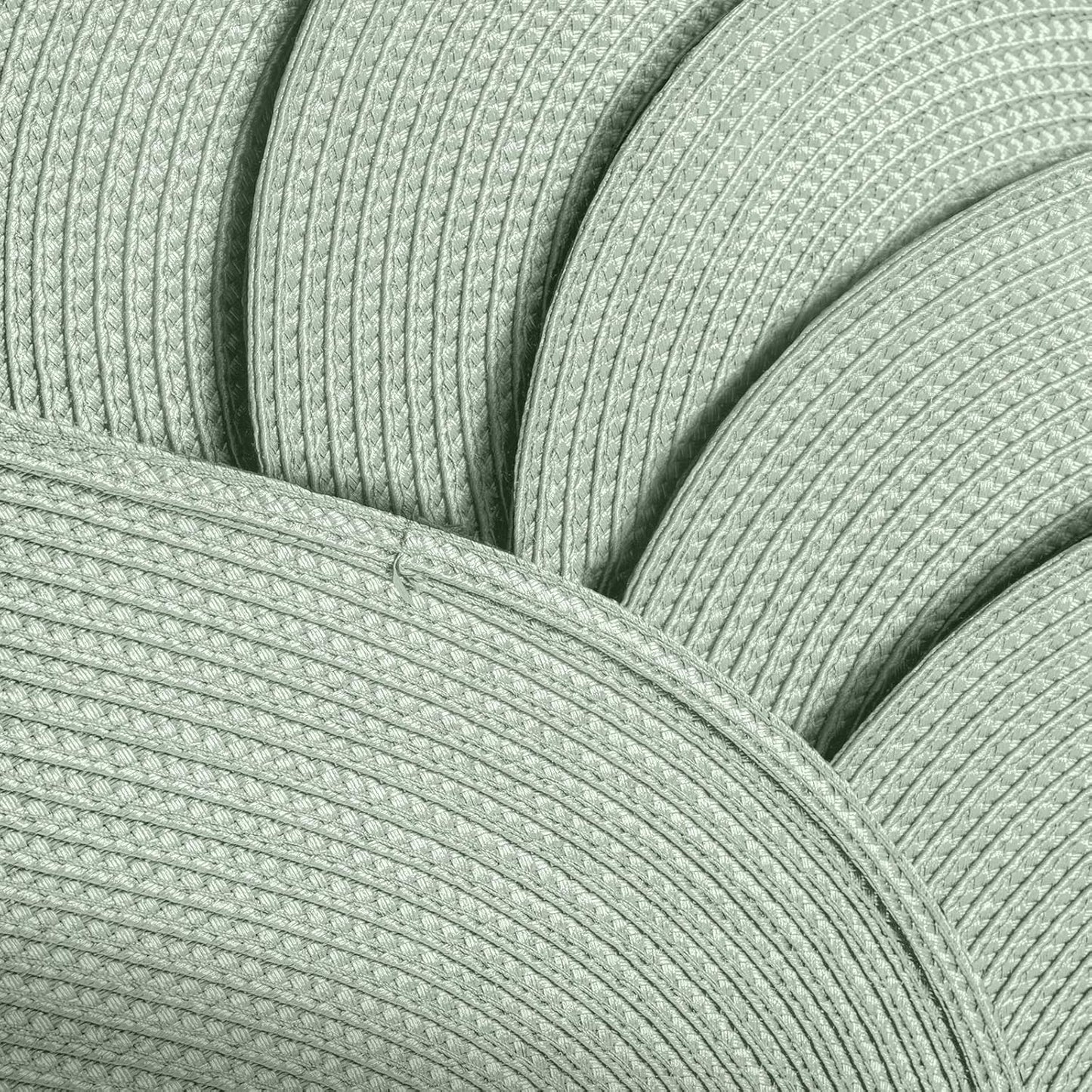 AHHFSMEI Placemats Set of 8 for Dining Table Washable Woven Vinyl Non-Slip 18x12 inches Placemat Heat-Resistant Durable Table Mats for Dining Table Easy to Clean (Sage Green, 8)