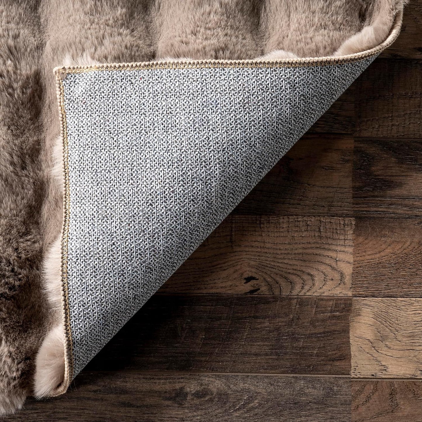 nuLOOM 3'9" x 6' Cozy Plush SuperiorWash Area Rug, Machine Washable, Non-Slip, Soft Fluffy Shag Carpet for Living Room Bedroom Kids Room Nursery Home Decor, Jeni Taupe